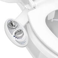 LUXE Bidet W85 Dual Nozzle, Non-Electric Bidet Attachment for Toilet Seat, Self-Cleaning, Rear and Feminine Wash (Pearl Gray)