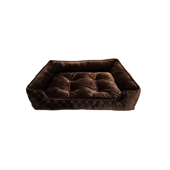 Vibrant Life Medium Signature Cuddler Pet Bed, Brown, 22" x 27"