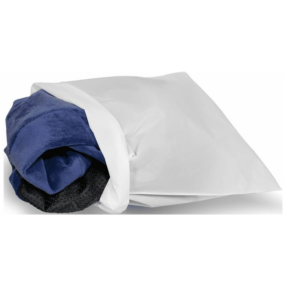 LUXE Comfort Velour Slipcover (blue) for LUXE Comfort Footstool