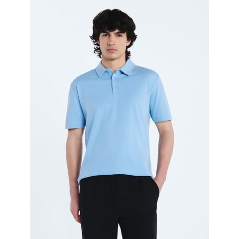 Mens Cotton Polo Shirt with Short Sleeves, Sizes XS-3XL