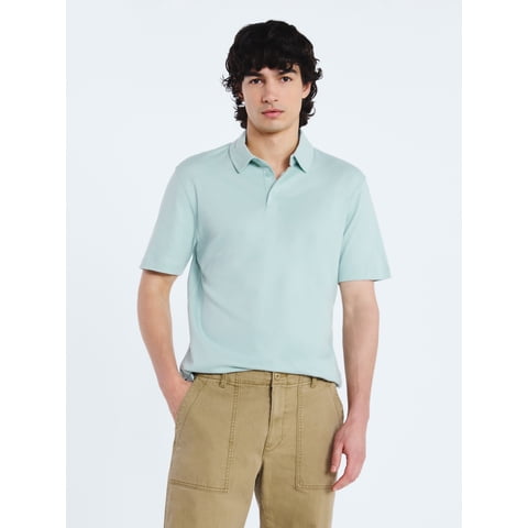 Mens Cotton Polo Shirt with Short Sleeves, Sizes XS-3XL