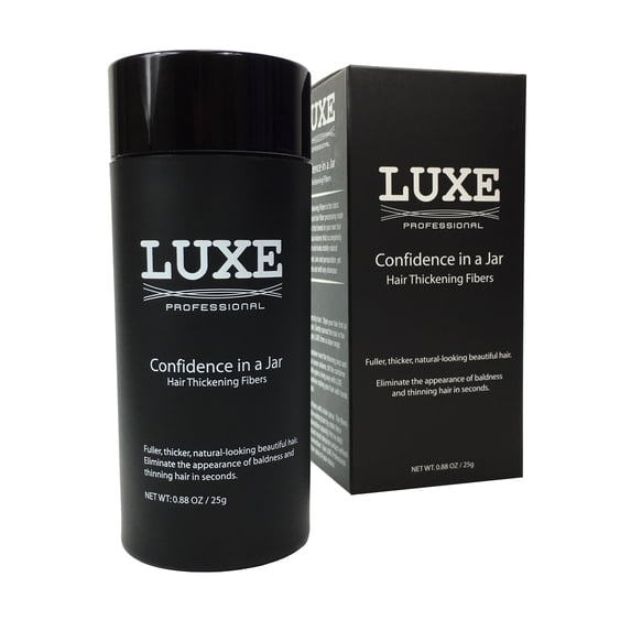 LUXE Hair Thickening Fibers with Natural Keratin-2 Months+ Supply!-Confidence in a Jar! - Gray  - Multiple Colors Available