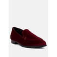thumbnail image 1 of LUXE-LAP Burgundy Velvet Handcrafted Loafers, 1 of 7
