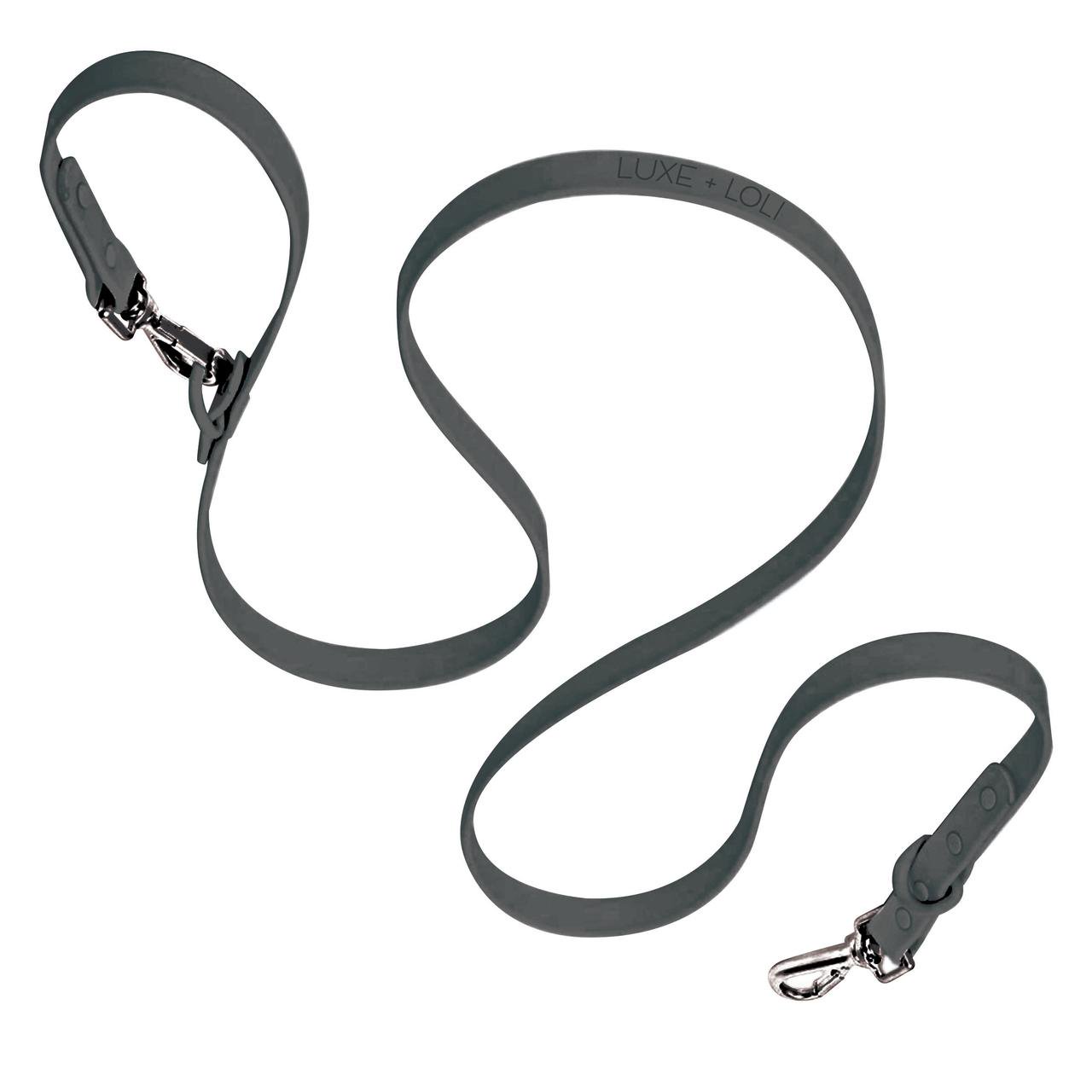 LUXE + LOLI Black, Durable, Waterproof, Odor-Resistant Leash For Dogs - Standard