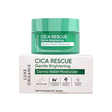 LUXE ORGANIX Cica Rescue Gentle Brightening Derma Relief Moisturizer 50g