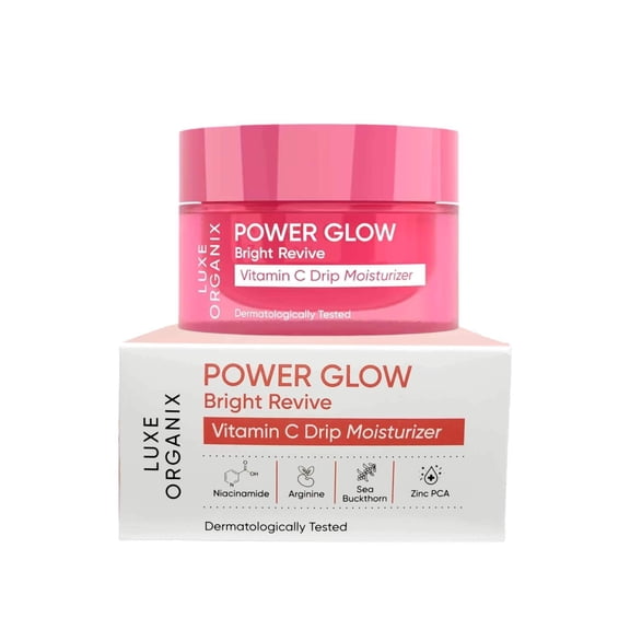 LUXE ORGANIX Power Glow Bright Revive Vitamin C Drip Moisturizer 50g