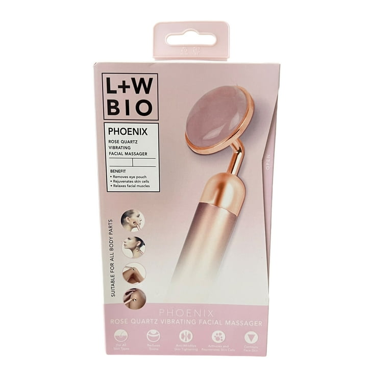 LUXE + ROSE - PHOENIX - Rose Quartz Vibrating Facial Roller