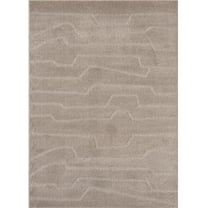 LUXE WEAVERS Abstract High Low Taupe 5x7 Area Rug Geometric Carpet
