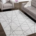 thumbnail image 1 of LUXE WEAVERS Abstract Lines Art Gray 8x10 Area Rug for Living Room, 1 of 5