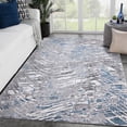 thumbnail image 1 of LUXE WEAVERS Abstract Textured Pattern Blue 5x7 Area Rug, Stain-Resistant Carpet, 1 of 7