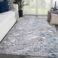 thumbnail image 1 of LUXE WEAVERS Abstract Textured Pattern Blue 8x10 Area Rug, Stain-Resistant Carpet, 1 of 7