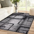 thumbnail image 1 of LUXE WEAVERS Contemporary Geometric Shapes Gray 5x7 Area Rug, Living Room Carpet, 1 of 7