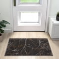 thumbnail image 1 of LUXE WEAVERS Modern Abstract Nature Black 2x3 Entryway Rug, Non-Shedding Hallway Carpet, 1 of 8