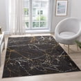 thumbnail image 1 of LUXE WEAVERS Modern Abstract Nature Black 4x6 Area Rug, Non-Shedding Carpet, 1 of 9
