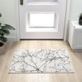 thumbnail image 1 of LUXE WEAVERS Modern Abstract Nature Cream Gray 2x3 Entryway Rug, Non-Shedding Hallway Carpet, 1 of 8