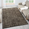 thumbnail image 1 of LUXE WEAVERS Rustic Textured Black 5x7 Area Rug, Farmhouse Carpet, 1 of 9
