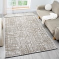 thumbnail image 1 of LUXE WEAVERS Rustic Textured White 5x7 Area Rug, Farmhouse Carpet, 1 of 9