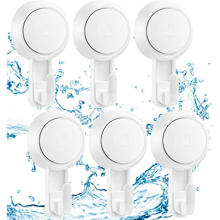 Upgrade 6-Pack Reusable Waterproof Suction Cup Hooks - Heavy Duty Orga –  luxear.shop