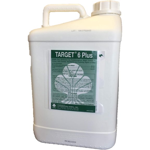 LUXEMBOURG- PAMOL Target 6 Plus (MSMA 48.2%) Turf Herbicide - (2.5 Gallon jugs)