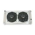 thumbnail image 1 of LUXERAD 4Row Radiator whith Shroud Fan Full Aluminum For 1986-2005 2000 Chevy S10 LS Swap 26.3" W Core, 1 of 8