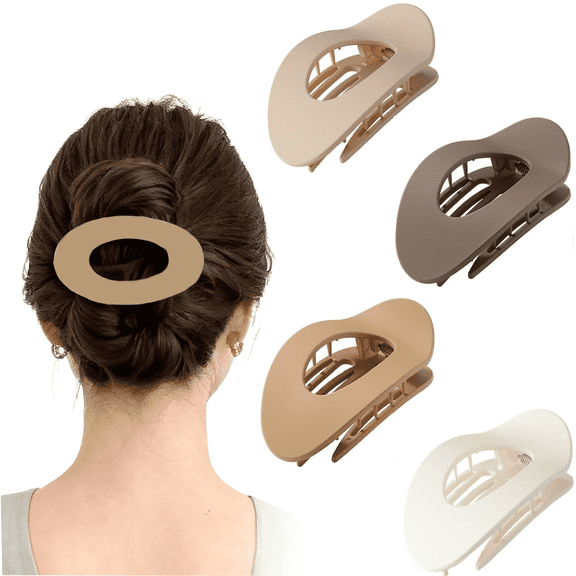 LUXERAD Flat Claw Clips  Ergonomic & Comfortable Design Suitable for All Hair Lengths Secure Hold & Hair-Friendly Newly Upgraded