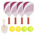 thumbnail image 1 of LUXERAD Pickleball Paddles Set of 4, Premium Wood with Balls & Carry Bag, 1 of 8