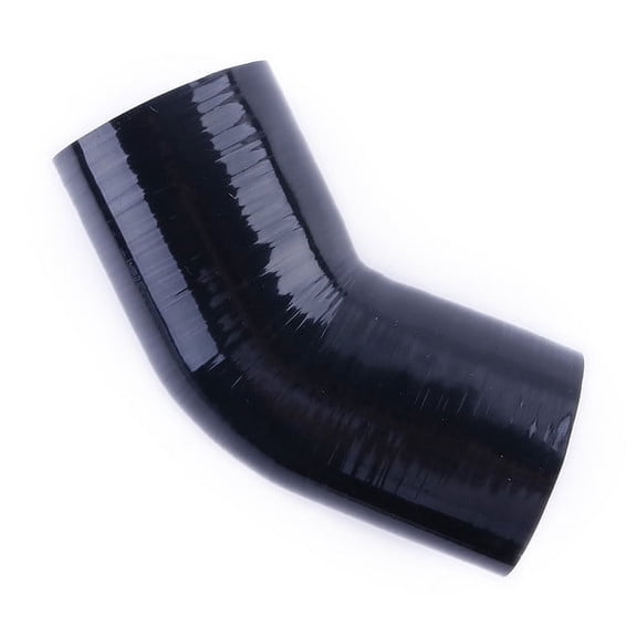 LUXERAD Silicone 45-Degree Elbow Hose, ID 3"( 76mm), 4-Ply Reinforced, 1 Piece, Black