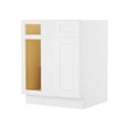 thumbnail image 1 of LUXEYARD Shaker Blind Bases Kitchen Cabinet, Ready to Assemble, 24 D x 36 W x 34.5 H, White, 1 of 9
