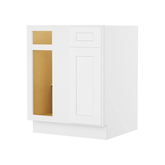 LUXEYARD Shaker Blind Bases Kitchen Cabinet, Ready to Assemble, 24 D x 36 W x 34.5 H, White