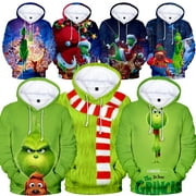 LUXIFA Big Men's Cosplay Plush Fleece Novelty Sweatshirts & Hoodies Warm Winter Hoodies Pullover For Adults Youth