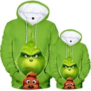 LUXIFA Mens Women Kids Christmas Pajamas Sets Pullover Fashion Sweatshirt Comfortable Hoodies Pullover for Teen and Adult