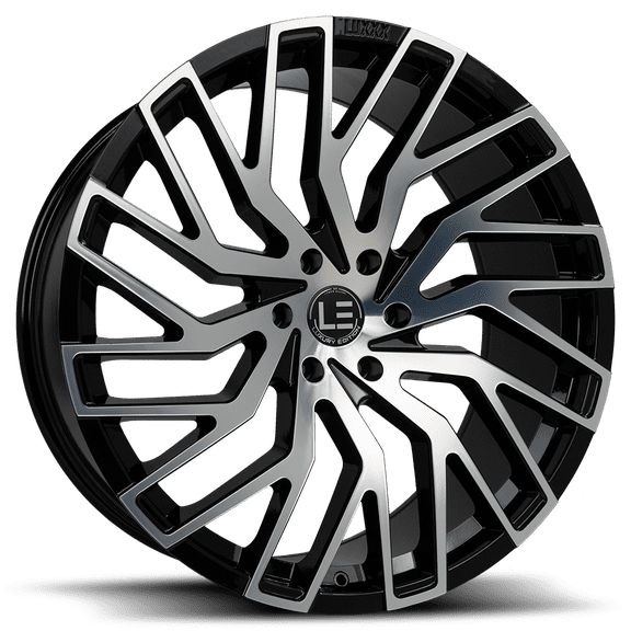 LUXLE6 24X9 6X139.7 +30 78.1 Gloss Black Machine Face