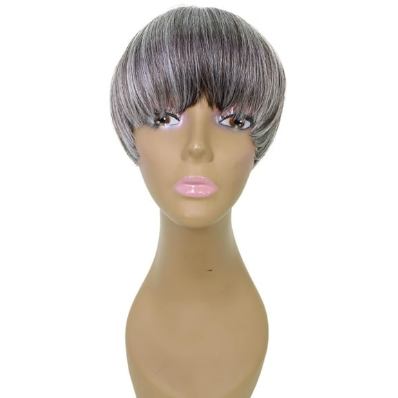 LUXLUXE Alyssa Straight Bob 9 in Long Full Wig Full Cap Wig, Heat Resistant Fibers, Multiple Shades of Natural, Dip Dyed, & Blended Colors