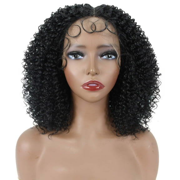 LUXLUXE Breanna 5" Mid-Part HD Lace Front Stylish Bouncy Loose Curls Wigs, Multiple Colors