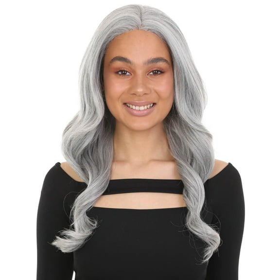 LUXLUXE Cleo Wavy Layered 21 in Long 4X4 Hand Tied Lace Front Wig, Heat Resistant Fibers