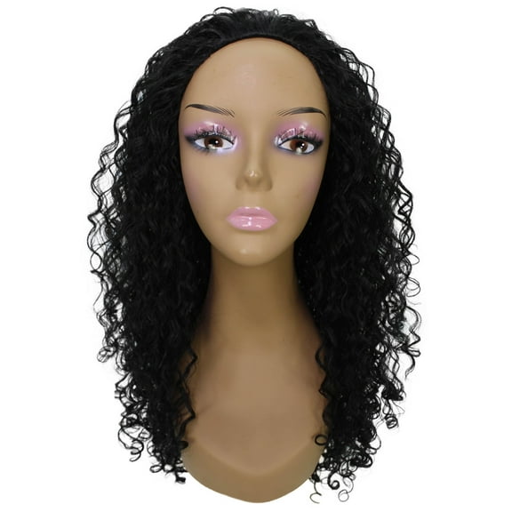 LUXLUXE Isadora Ginger Wig for Women  22.5" Long Body Wavy Half Cap Wig, Mixed Human Hair & Fibers