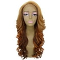 thumbnail image 1 of LUXLUXE Kendra Wavy 24.5 Inch Long 13x2.5 Hand-Tied Lace Front Wig, Good Heat Resistant Fiber, 1 of 8