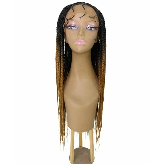 LUXLUXE Kristi Black to Honey Blonde Ombre Item Length 30 in Wig