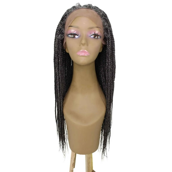 LUXLUXE Layla Straight Charcoal Grey Item Length 27.5 in Wig