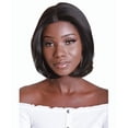 thumbnail image 1 of LUXLUXE Mina Straight 12 Inch Long 4X4 Hand-Tied Lace Front Wig, Heat Resistant Fiber,, 1 of 11
