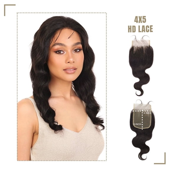 LUXLUXE Neva 4X5" HD Lace Closure Multiple Length Options