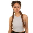 thumbnail image 1 of LUXLUXE Renee 27-inches ½Lace+Part French Butterfly Lace Braided Wig, Heat Resistant Fiber, Multiple Color Options, 1 of 7