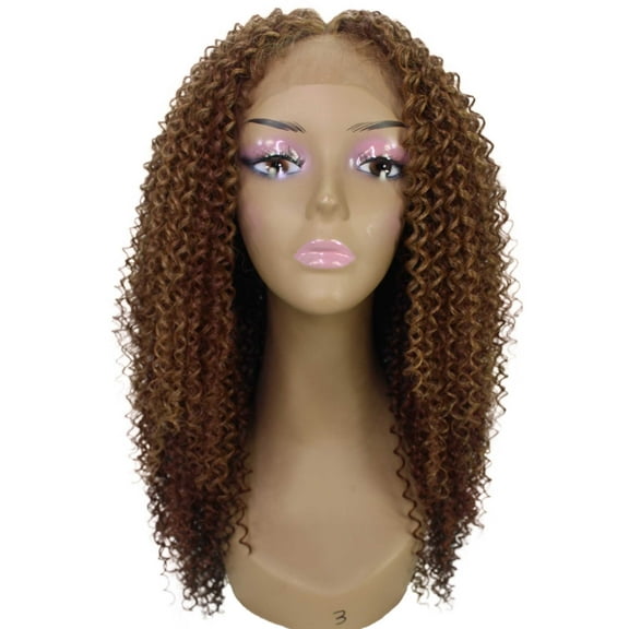 LUXLUXE Serenity Copper Auburn Blend Party Costume Wig with Heat Resistant Fibers