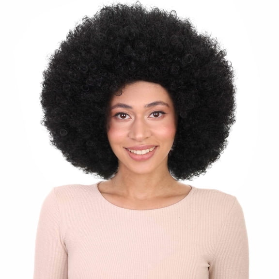 LUXLUXE Taylor 14" Curly Full Cap Wig for Women, Heat-Resistant Synthetic Hair Wigs for Daily Wear & Parties, Natural Black