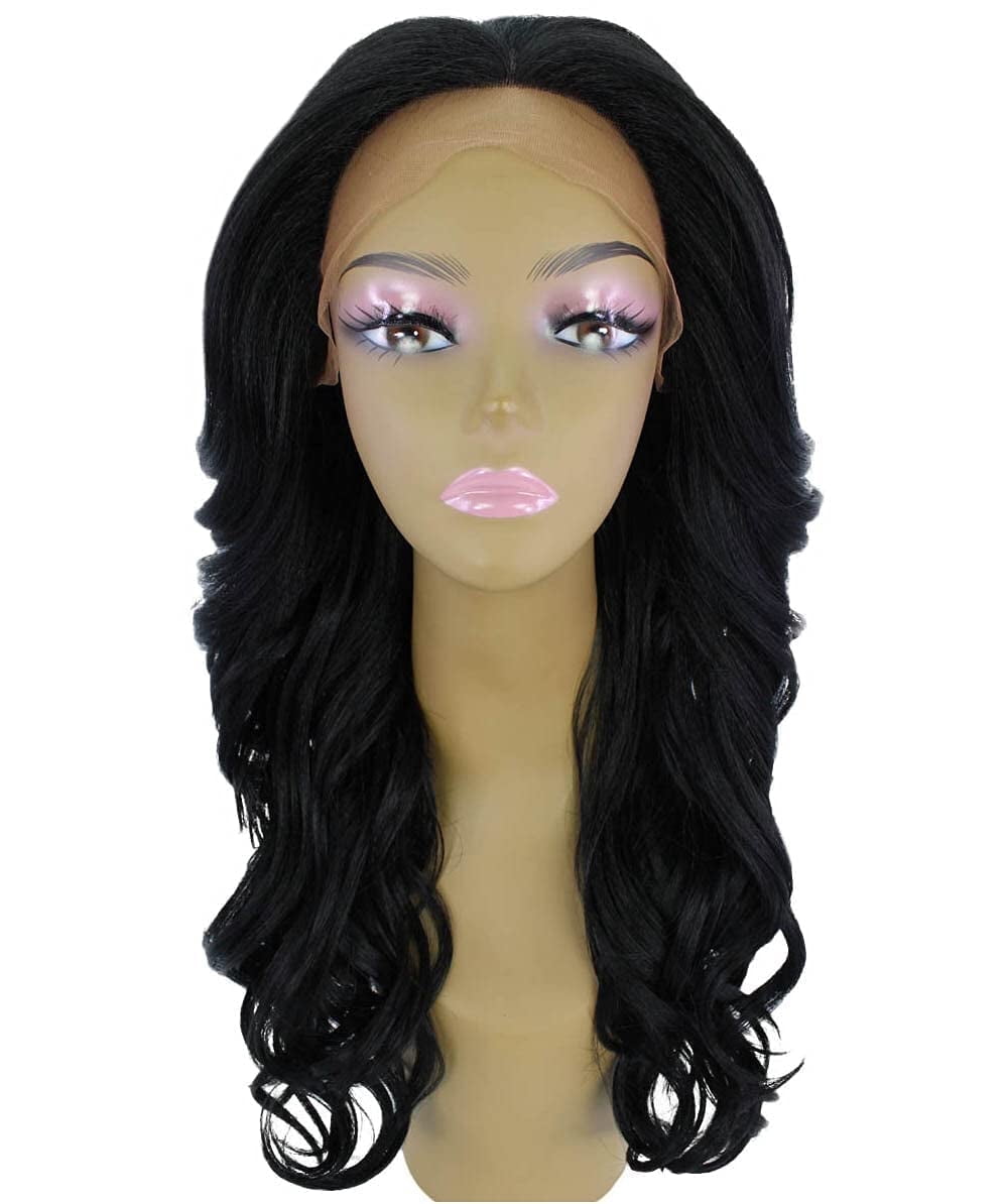 LUXLUXE Yenne Wavy 23 inch 4X4 Hand-Tied Lace Front Wig, 20+ Shades of ...