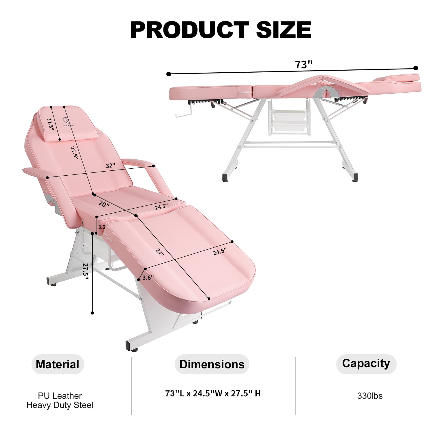 Lash Extension Table,Tattoo Facial Chairs with Stool,Eyelash Tech Chair