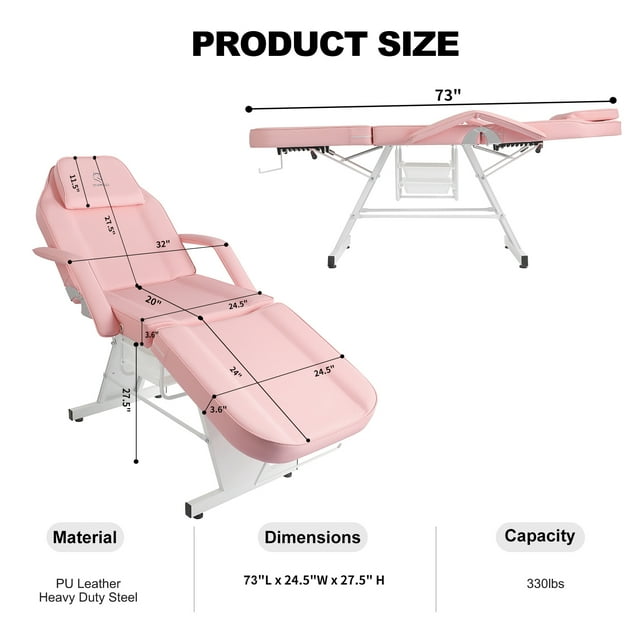 Lash Extension Table,Tattoo Facial Chairs with Stool,Eyelash Tech Chair