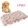 thumbnail image 1 of LUXMO 2 Pack Pet Blanket for Dog Cat Puppy 29 x 21 Inches Cute Paw Print Pattern Puppy Kitten Bed Warm Sleep Mat for Indoors Outdoors, 1 of 7