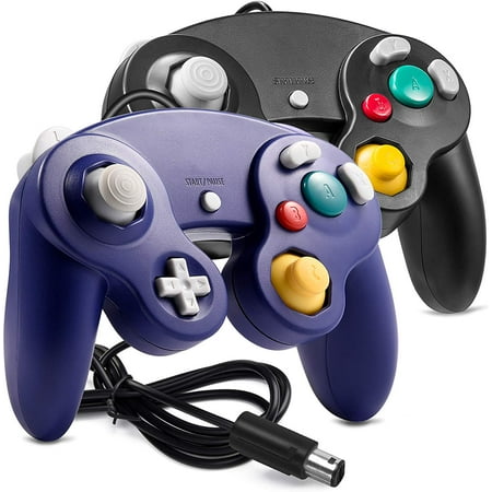 LUXMO 2Pack Gamecube Controller, Wired Gaming Gamepad Controller for GameCube Video Game Console 1.8m/5.9ft