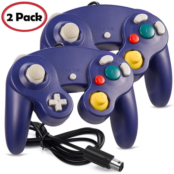 LUXMO 2Pack Gamecube Controller, Wired Gaming Gamepad Controller for GameCube Video Game Console 1.8m/5.9ft